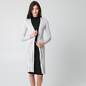 Le Chateau Open-Front Duster Cardigan size Small